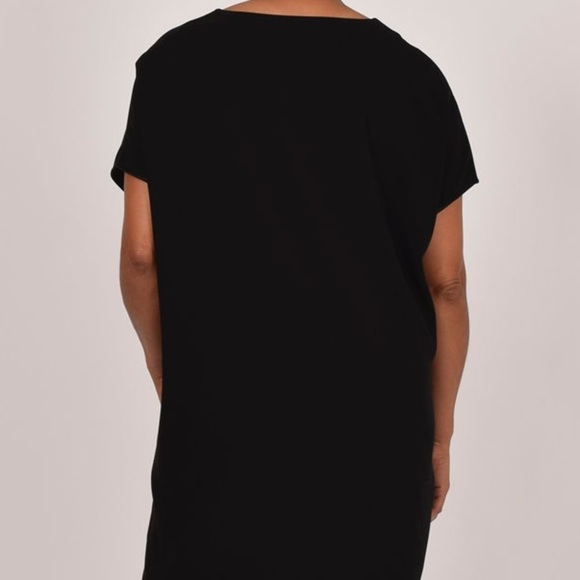 Diane Von Furstenberg Black Cap Sleeve Mini Dress - Picture 4 of 15